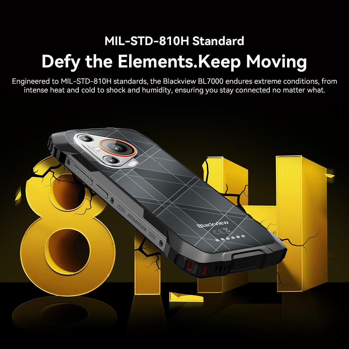 Blackview BL7000 AI 5G Rugged Smartphone 24GB+256GB Android 15 NFC Night Vision