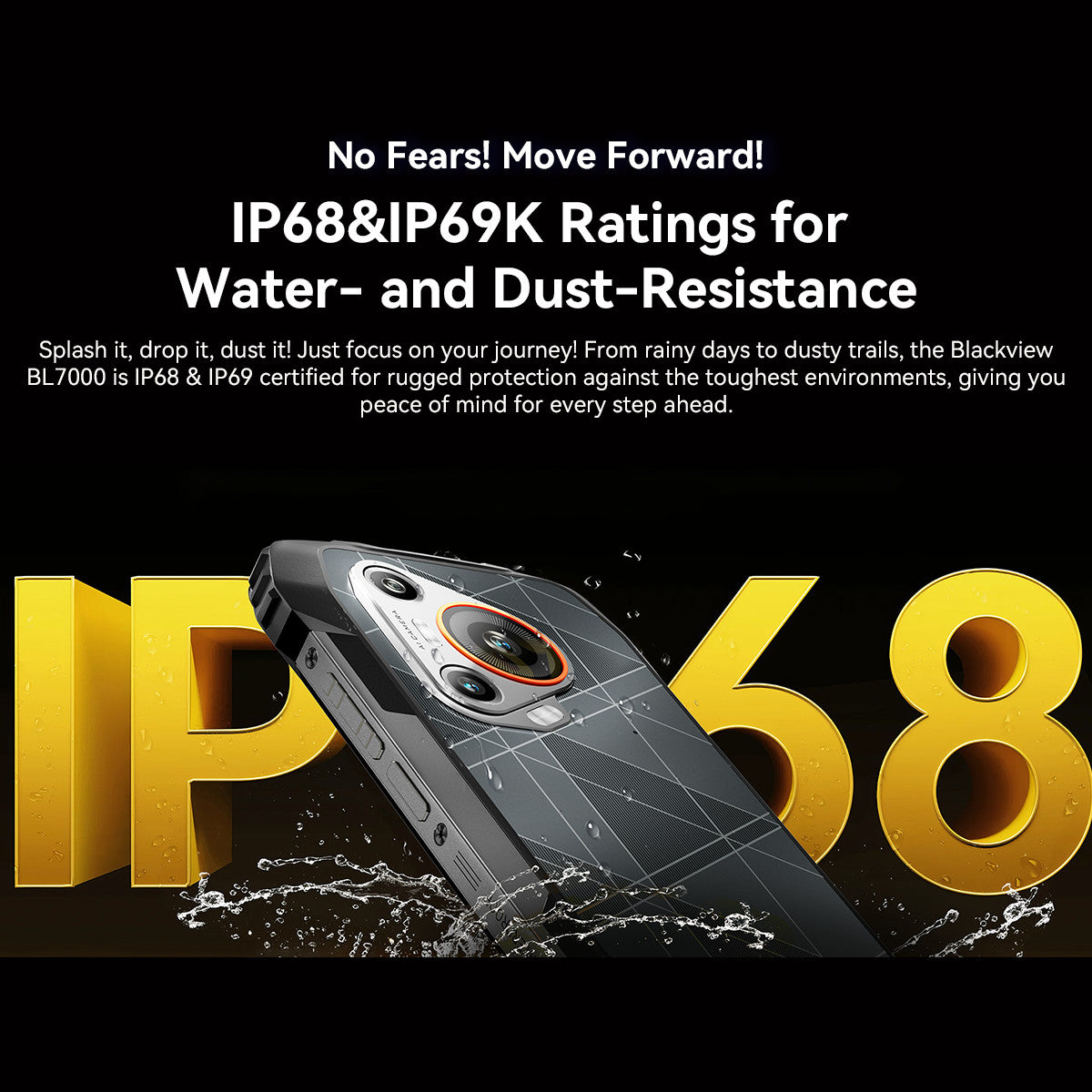 Blackview BL7000 AI 5G Rugged Smartphone 24GB+256GB Android 15 NFC Night Vision