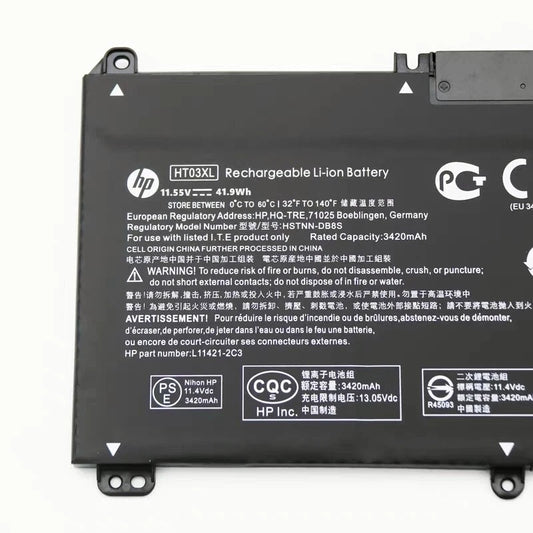 HP HT03XL Battery Pavilion L11421-2C2 L11119-855 15-CS 15-DA